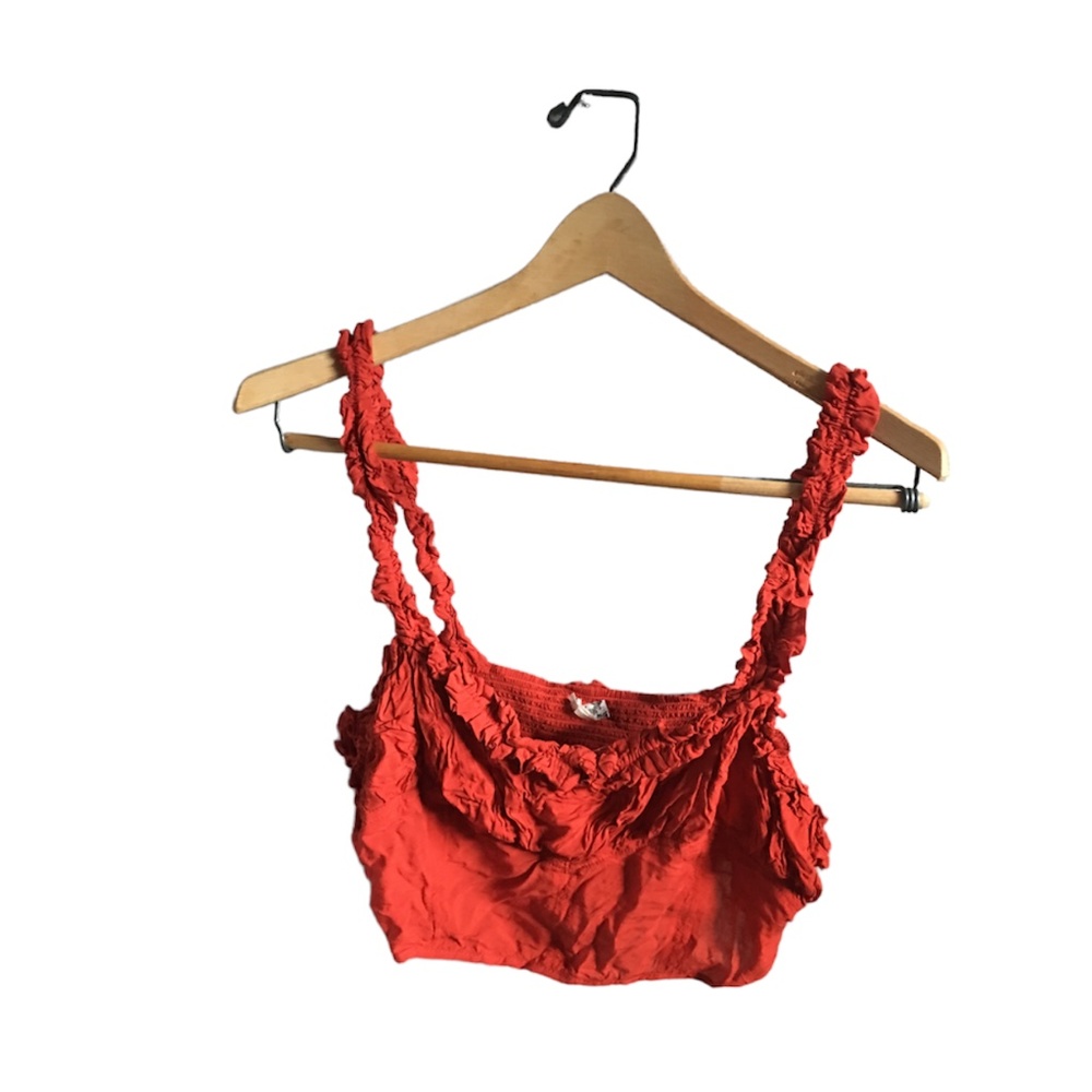 Free People Intimately Terracotta Crop Tank Top Cami Size S